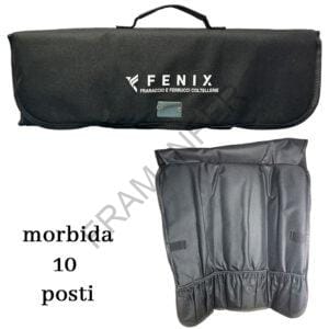 Borsa portacoltelli morbida 10 posti morbida Fenix nera 141450 ferramenta framanfer sarno