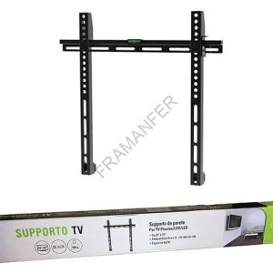 supporto per tv filo muro 23/55" nero portata massima 50kg ferramenta framanfer sarno