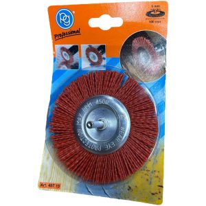 spazzola circolare corindone peli lisci grana 80 poggi 497.15 ferramenta framanfer sarno