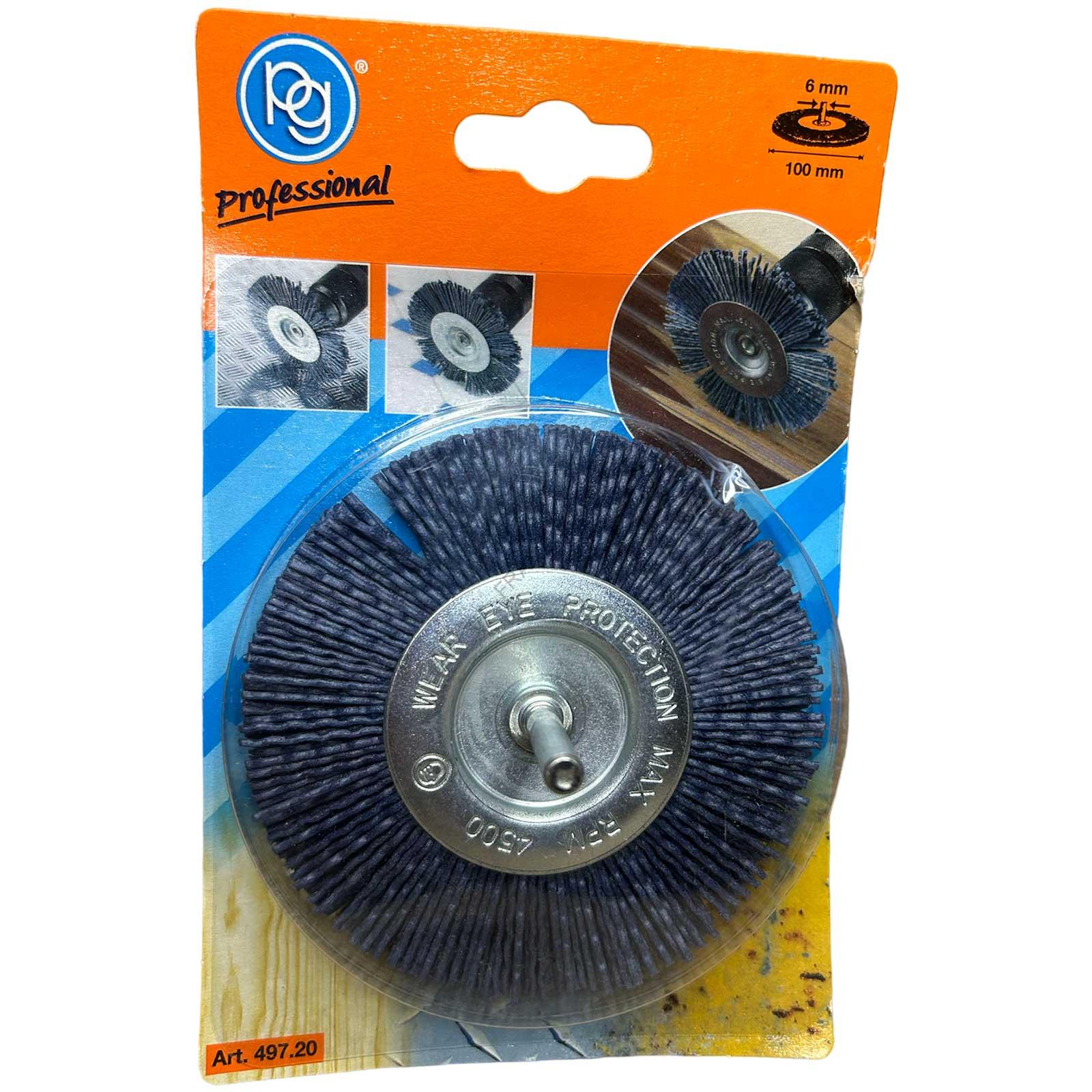 spazzola circolare corindone peli lisci grana 150 poggi 497 ferramenta framanfer sarno