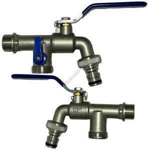 rubinetto doppio uso a sfera doppia uscita ferramenta framanfer sarno