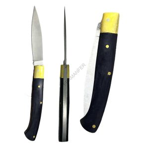 coltello resorza lama 8,5cm guancette scure in resina r60301 ferramenta framanfer sarno