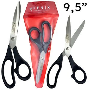 forbice multiuso 9,5 pollici manico nero in nylon acciaio inox ferramenta framanfer sarno