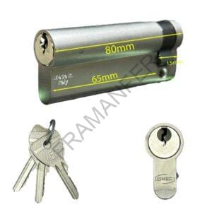 mezzo cilindro 80mm omec nichel ch. normale ferramenta framanfer sarno