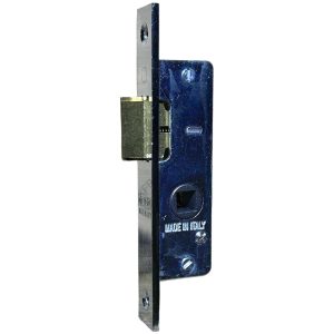 serratura solo scrocco senza cilindro con quadro maniglia 8mm e frontalino 16mm ferramenta framanfer sarno