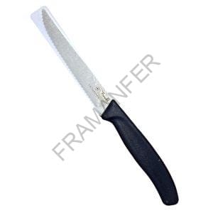 coltello bistecca 11cm nero a punta victorinox ferramenta framanfer sarno