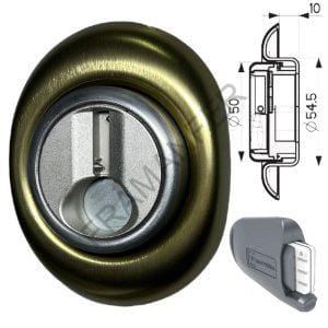 Defender magnetico mottura df332p 0nbrc3 colore bronzo interasse 38mm spessore 30mm diametro 50mm chiave magnetica ferramenta framanfer sarno