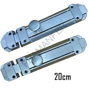 catenaccio scorrevole cromo satinato 20cm cp per porte cancelli portoncini ferramenta framanfer sarno