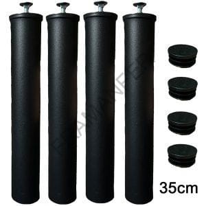 piedi per rete letto da 35cm nero ferramenta framanfer sarno