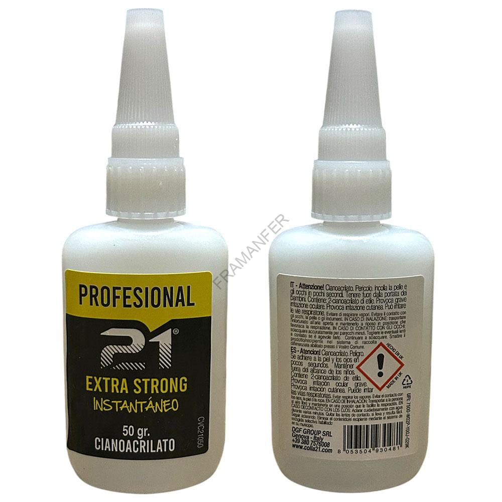colla21 cianoacrilato professionale 50gr ferramenta framanfer sarno