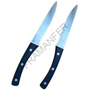 coltelli per bistecca lama seghettata aber manico pom ferramenta framanfer sarno
