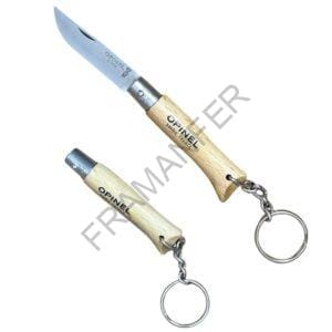 Coltello portachiavi opinel n°4 in acciaio inox e legno di faggio ferramenta framanfer sarno
