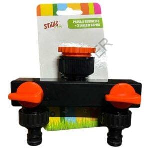 Multipresa per rubinetto a 2 uscite rapide Stars vx ferramenta framanfer sarno