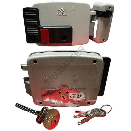 serratura elettrica per portoncino in legno cisa 11610 nt destra entrata regolabile ferramenta framanfer sarno
