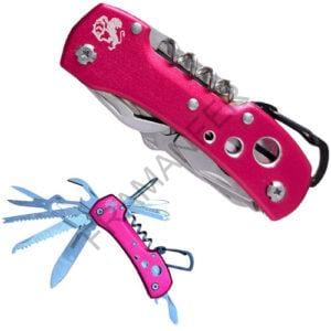 coltello multifunzione 95mm rosso metallizzato 15 funzioni framanfer sarno