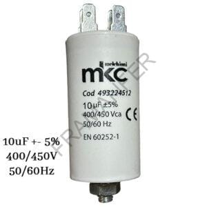 condensatore 10uf 450v in polipropilene con faston e fissaggio con vite 8ma ferramenta framanfer sarno