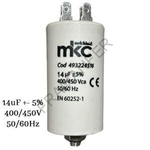 condensatore 14uf 450v in polipropilene con faston e fissaggio con vite 8ma ferramenta framanfer sarno