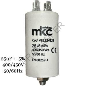 condensatore 25uf 450v in polipropilene con faston e fissaggio con vite 8ma ferramenta framanfer sarno