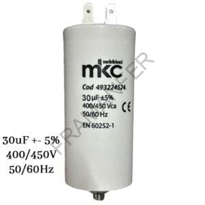 condensatore 30uf 450v in polipropilene con faston e fissaggio con vite 8ma ferramenta framanfer sarno