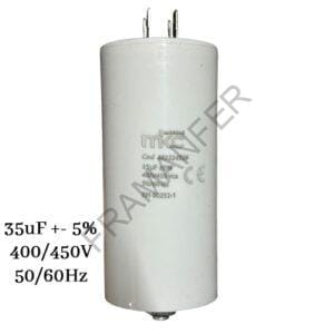 condensatore 35uf 450v in polipropilene con faston e fissaggio con vite 8ma ferramenta framanfer sarno