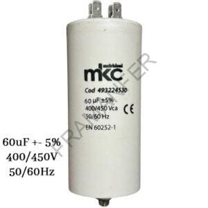 condensatore 60uf 450v in polipropilene con faston e fissaggio con vite 8ma ferramenta framanfer sarno