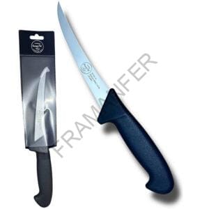 coltello disosso curvo 15 cm bananino permancut nero german steel 1.4116 framanfer sarno