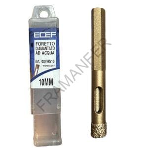 Fresa diamantata 10mm foretto ecef ad acqua ferramenta framanfer sarno