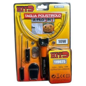 tagliapolistirolo elettrico 10w 220v 5v 2a hit ferramenta framanfer sarno