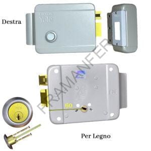 yale 674 elettrica solo pulsante entrata 60mm mano destra cilindro staccato ferramenta framanfer