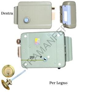 yale 674 elettrica solo pulsante entrata 70mm mano destra cilindro staccato ferramenta framanfer