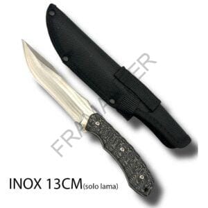 coltello da bosco full tang in acciaio inox con lama da 13cm e manico ergonomico in micarta framanfer sarno