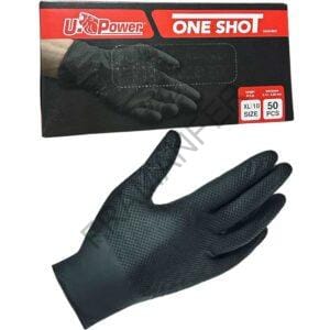 guanti nitrile nero oneshot upower ferramenta framanfer sarno