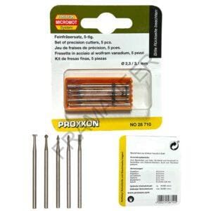 frese al tungsteno vanadio 5 pezzi proxxon 28710 ferramenta framanfer sarno