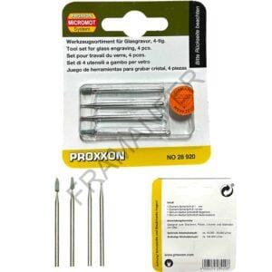 mole per vetro diamantate in confezione da 4 pezzi proxxon 28920 ferramenta framanfer sarno