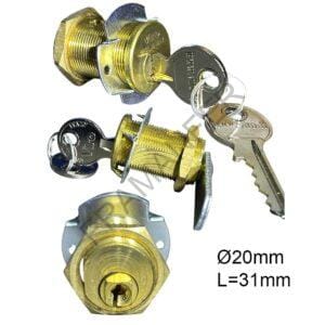 cilindretto universale viro 31mm in ottone nudo ferramenta framanfer sarno