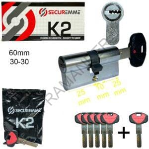cilindro europeo 60mm 25-10-25 k2 securemme ferramenta framanfer sarno