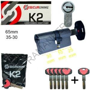 cilindro europeo 65mm 30-10-25 k2 securemme ferramenta framanfer sarno