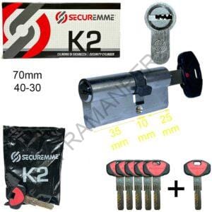 cilindro europeo 70mm 35-10-25 k2 securemme ferramenta framanfer sarno