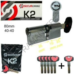 cilindro europeo 80mm 35-10-35 k2 securemme ferramenta framanfer sarno