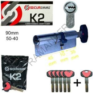 cilindro europeo 90mm 45-10-35 k2 securemme ferramenta framanfer sarno