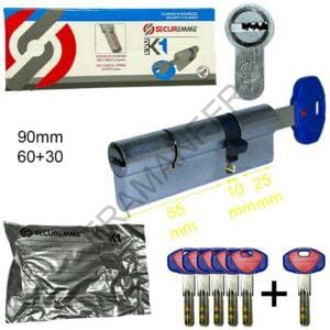 cilindro europeo 90mm 55-10-25 k1 securemme ferramenta framanfer sarno