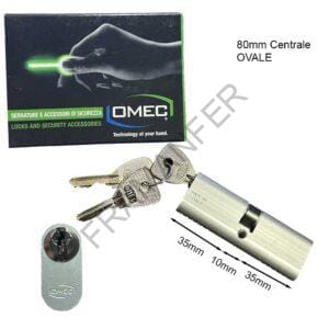 cilindro ovale 80mm centrale omec nickel ferramenta framanfer sarno