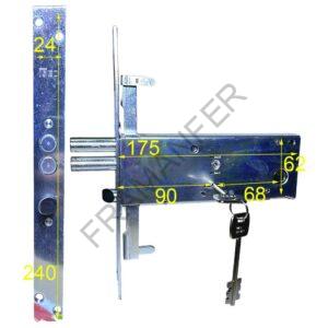 serratura ad infilare iseo 963 2 catenacci tondi entrata 90mm ferramenta framanfer sarno