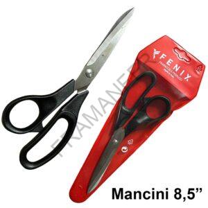 forbice per mancini 8,5" pollici con manici in nylon nero fenix framanfer sarno