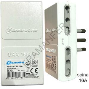 adattatore piatto bianco spina 16a electraline ferramenta framanfer sarno