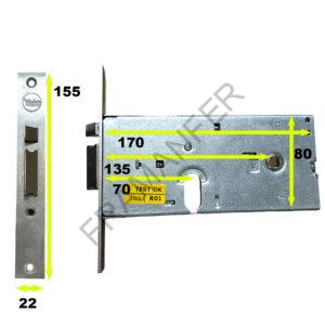 serratura elettrica yale 8550270080 entrata 70mm altezza 78mm frontalino 22mm elettrica 12v ferramenta framanfer sarno
